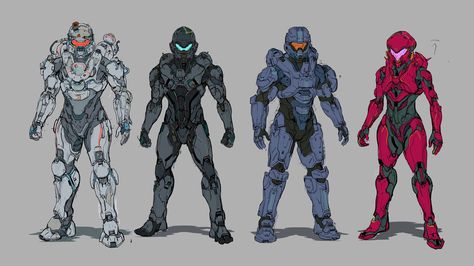 Halo Fireteam Osiris, Halo Spartan Armor, Halo 5 Guardians, Halo Spartan, Halo Series, Halo Armor, Halo 5, Sci-fi Armor, Red Vs Blue