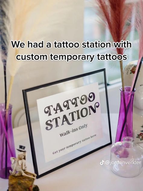 Tattoo Pop Up Event, Wedding Temporary Tattoos, Tattoo Station, Custom Temporary Tattoos, Pop Up Event, Wedding Tattoos, Put A Ring On It, Rings Wedding, Temporary Tattoos