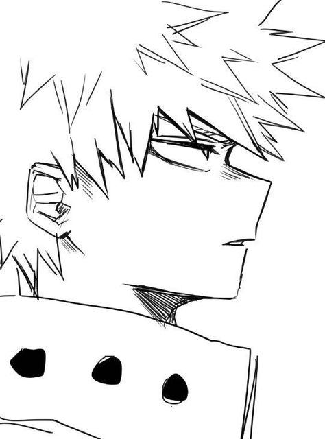 Mha Bakugo Drawing, Anime Sketch My Hero Academia, Mha Drawings Easy Bakugo, Mha Characters Drawings, Mha Easy Sketches, Anime Drawing My Hero Academia, Bakugou Sketch Easy, How To Draw Katsuki Bakugo, My Hero Academia Easy Drawing