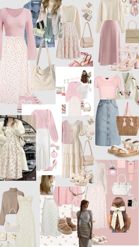 Outfits Cumpleaños, Modest Coquette, Mode Pastel, Soft Feminine Outfits, Modest Girly Outfits, Smart Casual Women Outfits, Pretty Fits, Coquette Clothing, Bad Mother