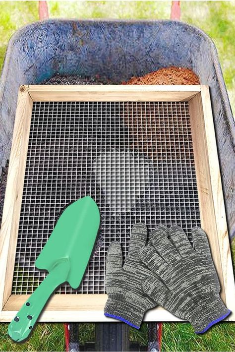 Gardening Soil Sifter: Light wooden frame, efficient for sifting rocks, peat moss, leaves, and more. Perfect for plant care and cultivating nutrient-rich soil for healthy growth. Dirt Sifter, Compost Sifter, Compost Barrel, Loam Soil, Soil Sifter, Worm Castings, Rock Plants, Plants Vegetables, Compost Soil