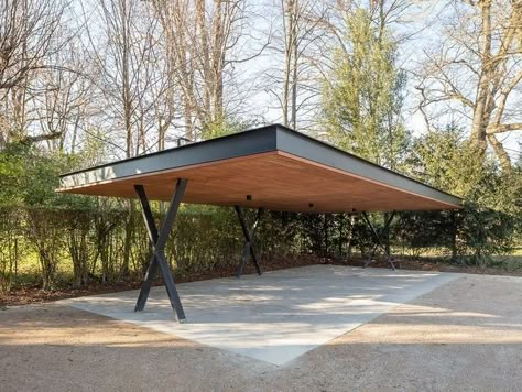 Baby Hairstyle, Car Porch Design, Carport Modern, Modern Carport, Carport Garage, Carport Designs, Old Garage, Bathroom Idea, Porch Design