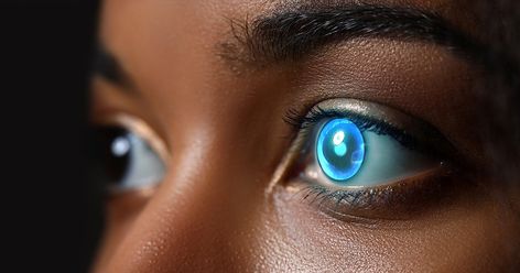 Futuristic Contact Lenses, Smart Contact Lenses, Weird Gadgets, Eye Tracking, Cyberpunk Design, Fahrenheit 451, Second Option, Lab Rats, Focus Light