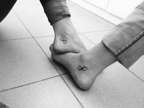 Ankle Infinity tattoo on Hanne and her boyfriend. Couple Ankle Tattoos, Infinity Tattoo On Ankle, Infinity Tattoo Ankle, Matching Infinity Tattoos, Love Tattoos For Couples, Matching For Couples, Finger Couple, Matching Tattoo Designs, Couple Matching Tattoos