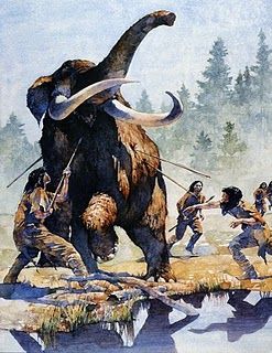 Mammoth Hunters Stonepunk Aesthetic, Ark Ideas, Orientalist Paintings, Dinosaur Artwork, James Gurney, Aesthetic Bible, Dino Art, Prehistoric Man, Prehistoric Wildlife