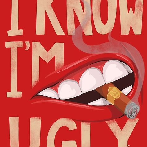 I Know, I'm Ugly - Hellboy poster Hellboy Poster, I Hate Everything, The Other Guys, When You Know, Being Ugly, Knowing You, I Know, It Works, Film