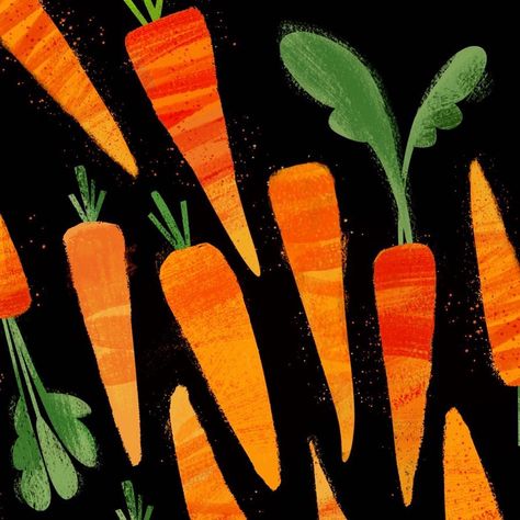 Ania Drozd on Instagram: “🥕 carrots 🥕 #carrots #wip . . . . . . . #foodieillustration #editorialillustration #foodillustration #foodillustrator #theydrawandcook…” Carrots Illustration, Carrot Painting, Carrot Illustration, Felt Leaves, Logo Art, Christmas Packaging, Color Inspo, Sketch Art, Editorial Illustration