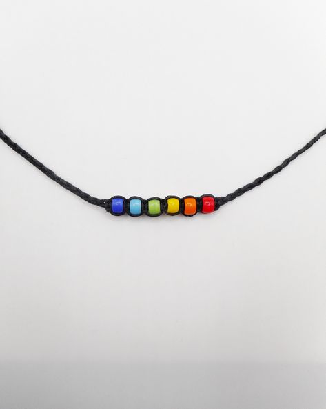 Pride Jewelry Diy, Rat Jewellery, Partner Gifts, Gay Pride Jewelry, Rainbow Beaded Necklace, Pride Jewelry, Pride Necklace, Pride Jewellery, Y2k Jewelry