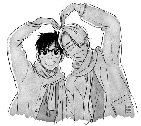 Yuri On Ice Comic, Yuri Katsuki, Drawing Images, Yuri On Ice, Cartoon Tv, Attack On Titan Anime, Anime Shows, Anime Drawings, Anime Wallpaper