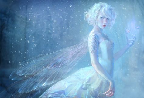 Evil Fairy, Fairy Wallpaper, Snow Fairy, Fairy Pictures, Winter Fairy, Digital Art Gallery, Butterfly Painting, Christmas Fairy, Beautiful Fairies