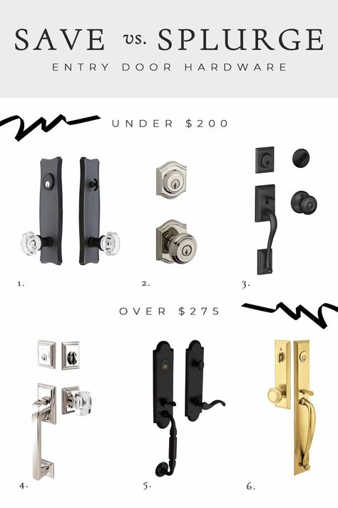 Types Of Door Hardware, Colonial Door Hardware, Baldwin Front Door Hardware, Emtek Entry Door Hardware, Baldwin Door Hardware Front Entry, Entry Door Handle Set, Black Entry Door Hardware, French Door Handles Hardware, Front Door Hardware Ideas Modern