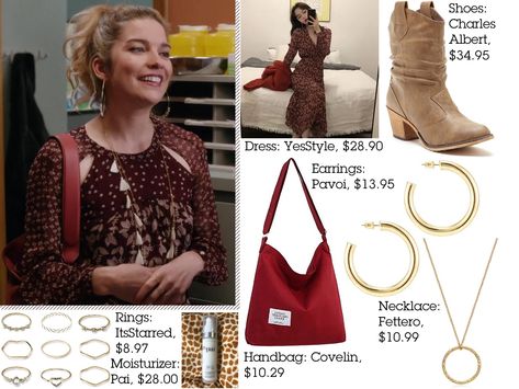 Alexis Rose Style, Alexis Rose Outfits, Annie Murphy, Alexis Rose, Moira Rose, Schitt's Creek, Color Circle, Schitts Creek, Yellow Gold Necklace