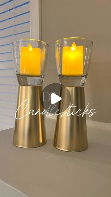 Kim | DIY | Home Decor & Inspire Decor on Instagram: "Hey everyone! Here’s a DIY idea that’s simple, but can add a big impact to your decor!! I got the glasses from @dollartree and the candles from @amazon. I’ll add the link to the candles to my #amazon storefront. Link in Bio ♥️

♥️Follow @k.mooredecor for more decor ideas and inspiration 
:
:
:
:
:
:
:
:
:
:
:
:
#diyhomedecor #diycandles #homedecor #diyhome #moderndecor #decorideas #neutraldecor #midcenturymodern #valentines" Glass Candle Holders Decorating Ideas, Candle Holders Decor Ideas, Modern Candles, Decor Hacks, Amazon Storefront, Adult Crafts, Candle Magic, Designer Candles, Neutral Decor