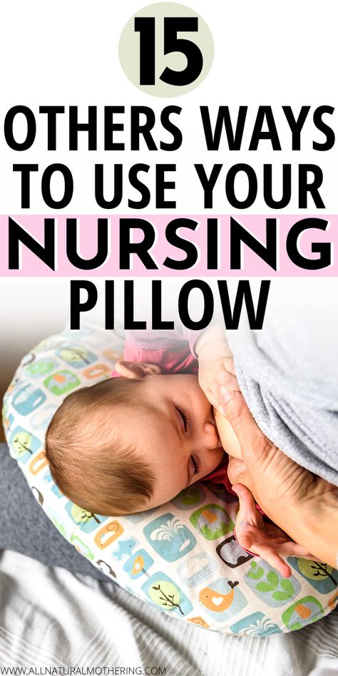 15 Other Ways To Use Your Nursing Pillow. Nursing pillow uses. Nursing tips for breastfeeding mom. Nursing tips for pumping moms. How to use a nursing pillow. supported sitting baby. Postpartum essentials. Breastfeeding essentials. Pregnancy essentials. #breastfeeding #pumping #baby #laboranddelivery #postpartum #pregnancy #thirdtrimester #allnaturalmothering Pumping Essentials, How To Breastfeed Newborns, Breastfeeding Benefits, Multiples Baby, Breastfeeding Essentials, Breastfeeding Positions, Breastfeeding Pillow, Boppy Pillow, Feeding Pillow