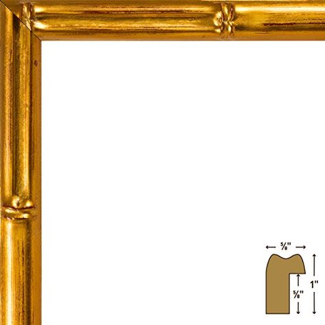 Amazon.com - Craig Frames Vintage Gold Bamboo Composite Picture Frame, 24 by 36-Inch - Wall Hanging Photo Frames, Bamboo Picture Frames, Frames Vintage, 8x10 Picture Frames, Gold Picture Frame, Bamboo Brush, Photo Wall Gallery, Wood Core, Wood Photo Frame