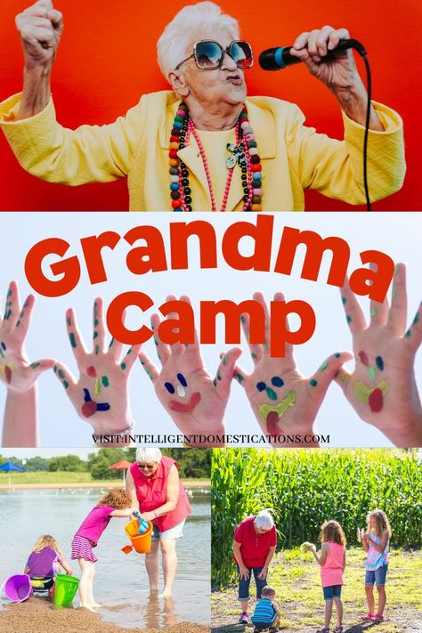 Grandma Activities With Grandchildren, Camp Grandma Ideas, Granny Camp Ideas, Cousin Camp Activities, Grandparent Camp Ideas, Grandma Camp Ideas Fun Activities, Grandma Camp Ideas, Grandchildren Activities, Grandkid Gifts