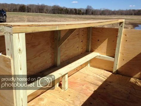 Duck blind plans - The HuntingPA.com Outdoor Community Diy Duck Blind, Duck Blinds, Duck Hunting Blinds, Duck Blind Plans, Duck Boat Blind, Duck Blind, Plywood Floor, Duck Boat, Waterfowl Hunting