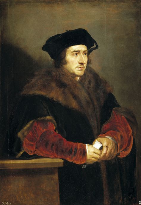 https://flic.kr/p/f4NNeh | Sir Thomas More | 1625-1630. Oil on panel. 105 x 73 cm. Museo Nacional del Prado, Madrid. P01688. Rubens Paintings, St Thomas More, Hans Holbein, Paul Rubens, Tudor History, Peter Paul Rubens, History Painting, William Turner, Santa Marta