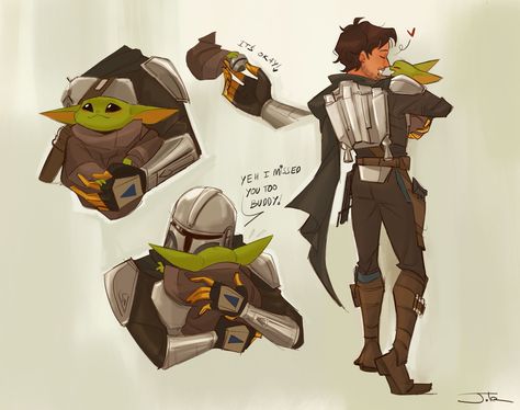 Grogu Fanart, Yoda Wallpaper, My Only Sunshine, Star Wars Drawings, Star Wars Comics, Fandom Crossover, Star Wars Fan Art, Star Wars Pictures, Star Wars Fandom