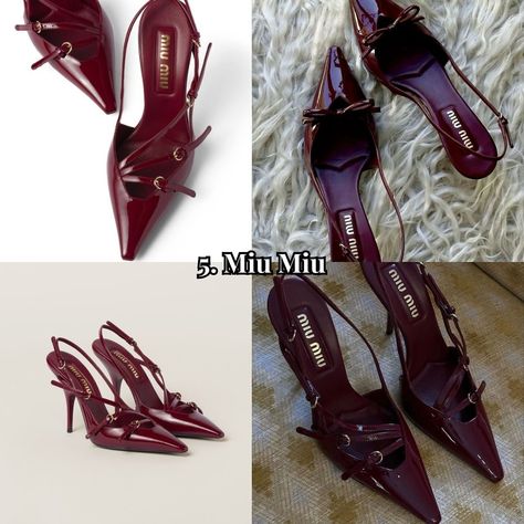 Top 5 heels with the most aura ⬇️ #5 Miu Miu #4 GCDS #3 Cesare Paciotti #2 YSL #1 Louboutin Follow @thatgirlgrow for more such tips! #luxury #heels #elegant #rich #expensive #thatgirl Luxury Shoes Heels, Cesare Paciotti Heels, Expensive Heels, Dream Heels, Rich Vibes, Heels Boots Outfit, Miu Miu Heels, Diy Heels, Heels Elegant