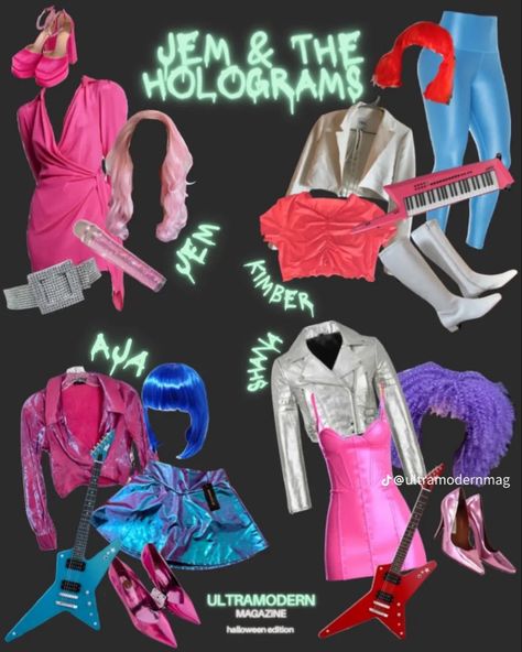 Jem And The Holograms Costume, Jem Costume, Cool Cosplay Ideas, 80s Party Outfits, Its Halloween, Cartoon Party, Jem And The Holograms, Cool Cosplay, Monster Mash