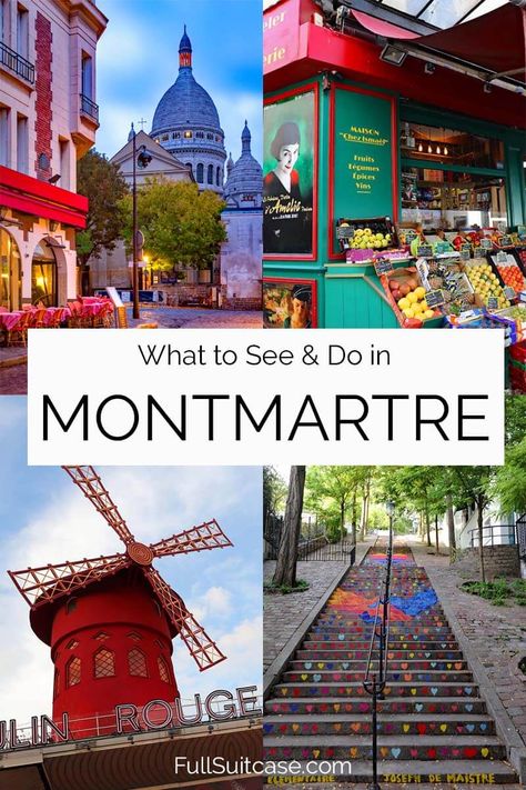 Montmartre, Paris: 22 Best Things to Do & Places to See (+ Map) Monte Marte Paris, Montmartre Paris Photo Ideas, Mont Marte Paris, Monmarte Paris Photo Ideas, Montemare Paris, Paris Carrousel, Monmatre Paris, Paris In March, Paris Trip Planning