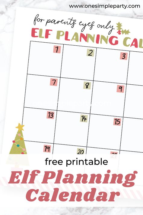 Elf Yourself Template Free Printable, Elf Calendar Of Ideas, Elf On The Shelf Calendar Printable, Elf Advent Calendar Letter, Elf On The Shelf Activities Advent Calendar, Christmas Elf Printables, Elf Calendar, Elf On The Shelf Calendar, Elf Printables Free