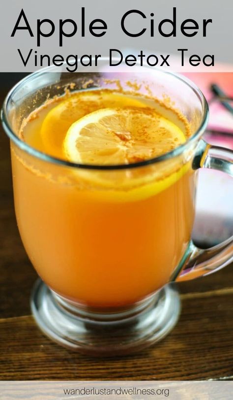 This apple cider vinegar detox tea is the perfect warm drink to start your morning off with a boost on your health - with honey, ACV, warm lemon water, cinnamon, and cayenne pepper. #applecidervinegardrink #ACV #detoxtea #detoxdrink #ACVdrink #ACVtea Acv Drink, Benefits Of Drinking Lemon Water, Lemon In Water, Natural Remedies For Cough, Cold Sore Remedies, Home Remedies For Cold, Apple Cider Vinegar Detox, Benefits Of Lemon, Home Remedies For Cough