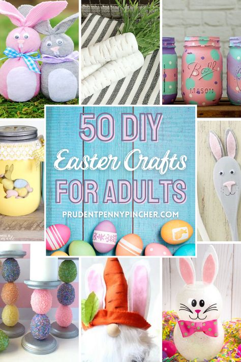 Get crafty and celebrate spring with these DIY easter crafts for adults. From easter mason jar crafts to easter wood crafts, there are plenty of DIY crafts for easter to choose from. These easter craft ideas also make great easter decorations for the home. Easter Mason Jar Crafts, Easter Craft Ideas, Diy Easter Crafts, Easter Mason Jars, Easter Craft Projects, Easter Crafts For Adults, Easter Wood Crafts, Fun Easter Crafts, Diy Crafts For Adults