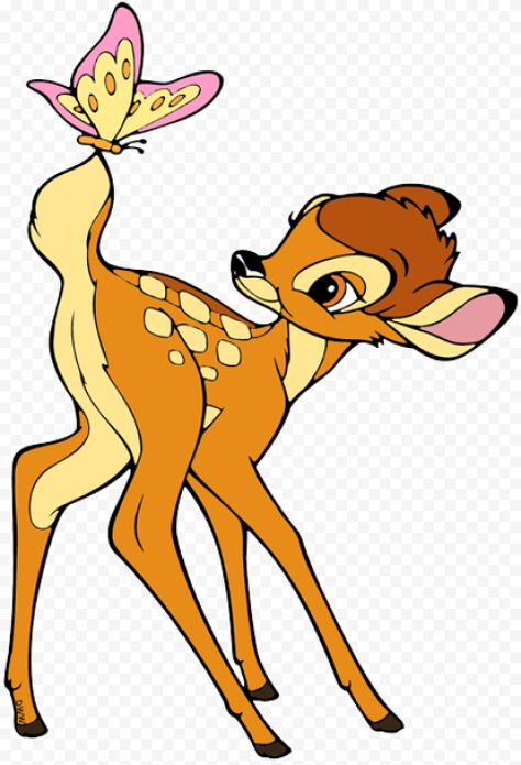 Disney Butterfly, Bambi Decorations, Bambi Drawings, Bambi Butterfly, Bambi Clipart, Bambi Printables, Bambi Png Free, Bambi Art Illustration, Bambi And Butterfly