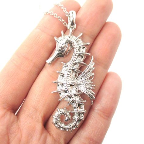 sea creatures jewelry | DOTOLY Sealife Jewelry, Sea Creature Jewelry, Seahorse Jewelry, Animal Themed Jewelry, Gifts For Animal Lovers, Fake Gauge Earrings, Seahorse Necklace, Gauge Earrings, Sea Life Jewelry