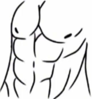 How To Draw Abs Male Gacha, Gacha Abs Edit Base, Gacha Life Abs Base, Gacha Abs Base Drawing, Gacha Abs Trace, Gacha Body Base Male, Abs Gacha Base, How To Draw Abs Gacha, Gacha Muscles