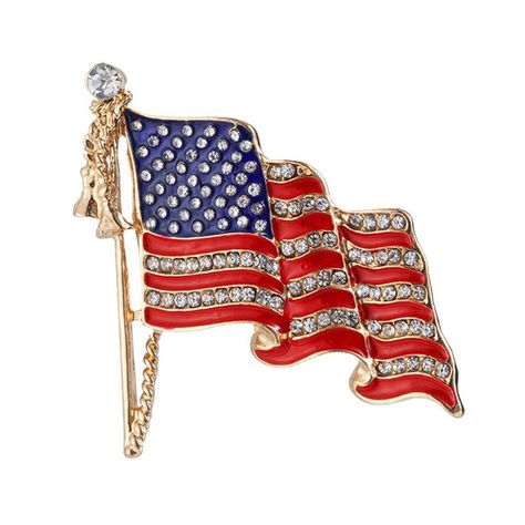 PRICES MAY VARY. Material: This American flag brooch is made of alloy with sparkling rhinestones and painted decorations on the surface. Size: The size of this brooch is approximately 2.9*2.8cm/1.13"*1.09", the texture is hard and not easy to deform or fade. GREAT ACCESSORIES: Look ethnic and confident in your country on Independence Day with this shiny little American flag pin. Excellent gift: If you are preparing a gift recently, this brooch can be your candidate because it is small and exquis American Flag Pin, Scarf Bag, Flag Pins, Enamel Badges, Sweater Scarf, Patriotic Party, Dress Sweater, America Flag, National Holidays