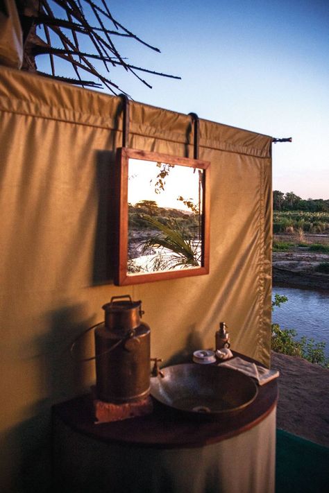 Safari Bathroom, Bobwhite Quail, Yosemite Camping, Tent Living, Campaign Furniture, Shower Tent, Safari Tent, Camping Shower, Luxury Tents