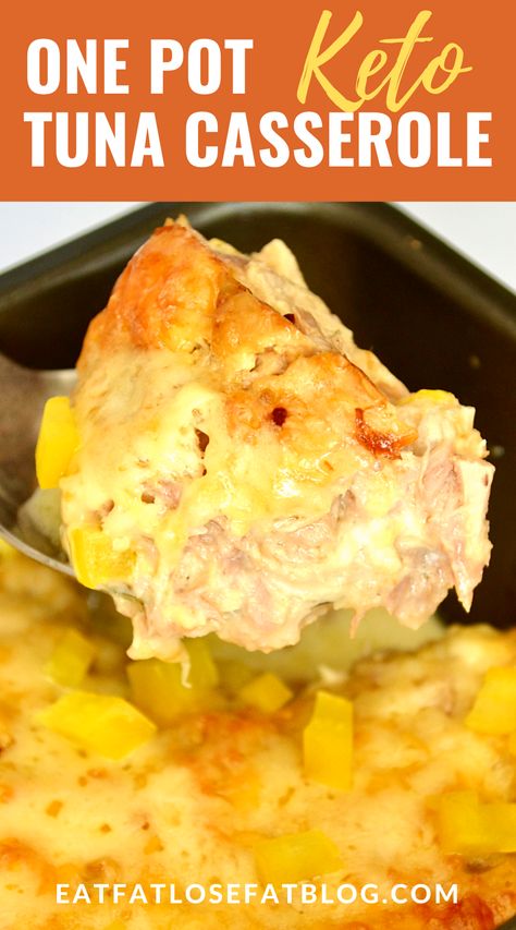 Keto Tuna Casserole, Keto Tuna, Low Carb Casseroles, Keto Casserole, Tuna Casserole, Carb Foods, Keto Cooking, Eat Fat, Bariatric Recipes