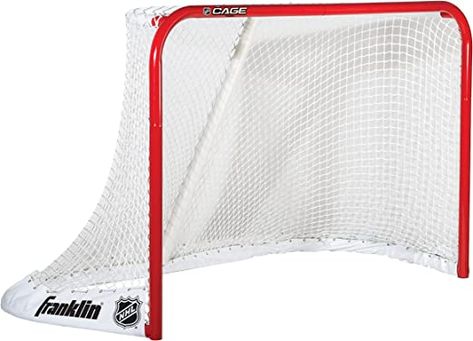 (paid link) Franklin Sports Hockey Goal — NHL Steel Cage Ice-Hockey Goal — Street-Hockey Goal — Pro-Style Hockey Nets and Goal Set — 72 x 48 Inch Hockey Nets, Hockey Goal, Street Hockey, Steel Cage, Sport Hockey, Back Support, Top Shelf, Sports Gear, Surf Shop