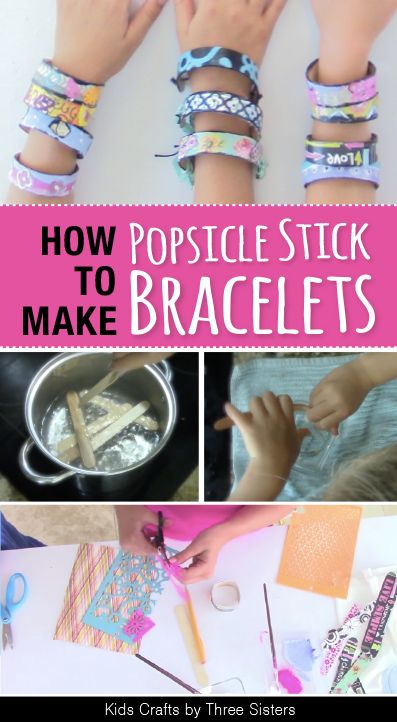 Popsicle Stick Bracelets Diy, Jumbo Craft Stick Crafts, Jumbo Popsicle Stick Crafts, Popsicle Bracelets, Wooden Stick Crafts, Crafts For Kids Popsicle Sticks, Market Day Ideas For School, Popsicle Stick Bracelets, Popsicle Stick Craft