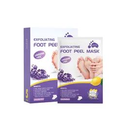 Exfoliating Foot Mask, 5 Pairs Lavender Scented Foot Peelers, Foot Dead Skin Remover, Body Care Products Foot Mask Peel, Foot Peel Mask, Peeling Mask, Exfoliating Mask, Foot Mask, Natural Exfoliant, Cracked Skin, Peeling Skin, Callus Removal