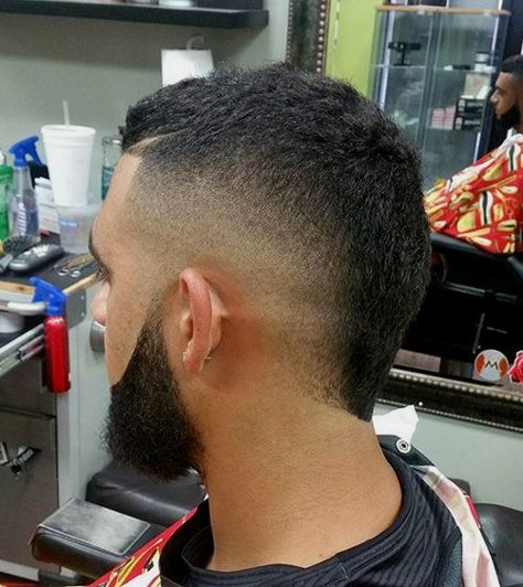 short mohawk with faded sides Haircut For Men Short, Short Hair Mohawk, Burst Fade Mohawk, Mohawk For Men, Short Mohawk, Mohawk Haircut, Mohawk Hairstyles Men, Haircut For Men, Crop Haircut