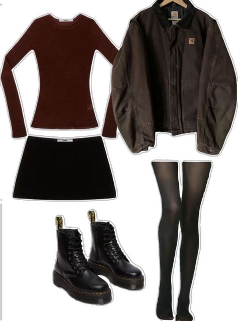 Dark Autumn Fall Outfits, Fall Outfits Twilight, Fall Outfits Aesthetic Collage, 1990s Fall Aesthetic, Going To A Theatre Outfit, Dark Fall Outfits Aesthetic, Vintage Fall Clothes, 2000s Fall Outfits Aesthetic, Almost Fall Outfits