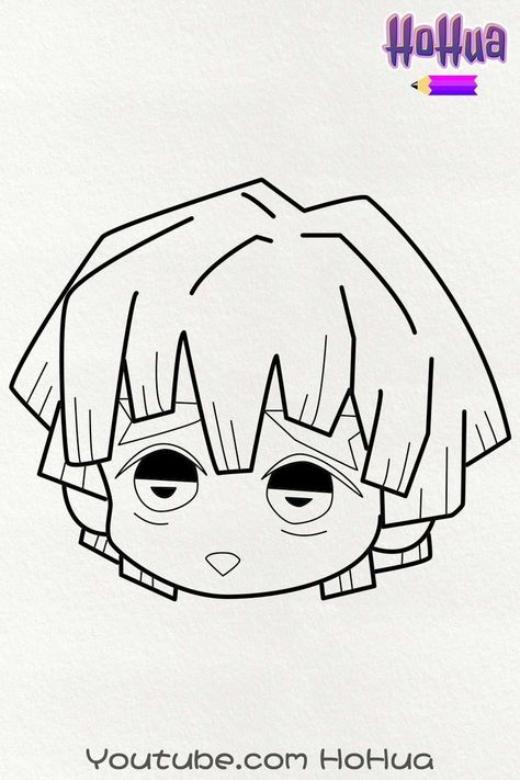 Anime Stickers Demon Slayer, Chibi Drawings Kawaii, Anime Decals, Naruto Sketch Drawing, Anime Lineart, Coloring Pages Inspirational, Cute Animal Drawings Kawaii, Anime Crafts, Easy Drawings Sketches