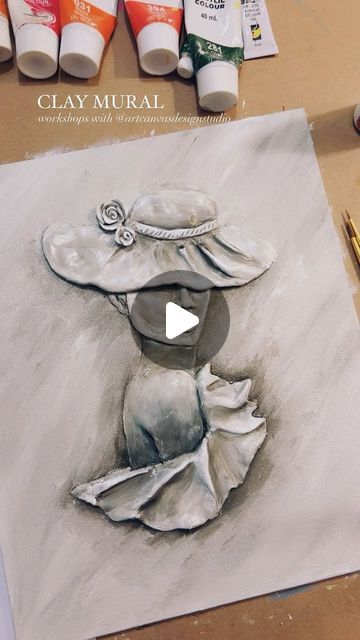 Art Canvas Design Studio ® on Instagram: "Clay Mural workshops - a dear favorite always!   #clay #mural #muralpainting #clayart #claysculpture #3d #3dart #sculpt #sculpture #portrait #trending #viral #trendingreels #trendingnow #trusttheprocess #process #processart #art #artist #artoftheday #viralvideos #viralreels #reelsinstagram" 3d Clay Art On Canvas, Clay Art On Canvas, 3d Clay Art, Sculpture Portrait, Air Clay, Texture Painting On Canvas, Bas Relief, Mural Painting, Process Art