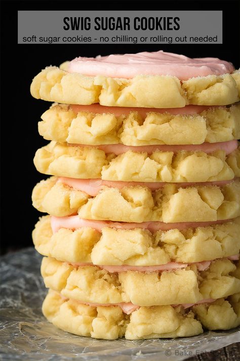 Swig Sugar Cookie Recipe, Swig Cookies, The Best Sugar Cookies, Swig Sugar Cookies, Whipped Shortbread, Quick Cookies Recipes, Sweat Treats, Holiday Cookie Exchange, Christmas Foods