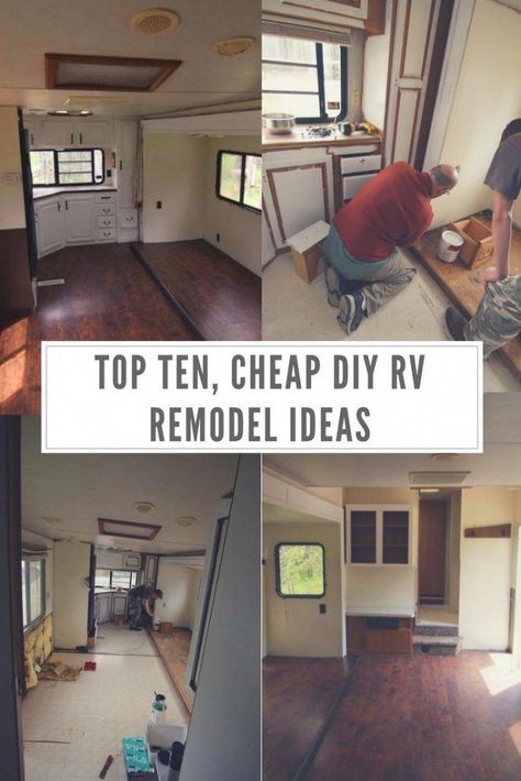 Diy Rv Remodel, Rv Remodel Ideas, Rv Redo, 5th Wheel Camper, Architecture Renovation, Camping Desserts, Camper Trailer Remodel, Diy Camper Remodel, Rv Makeover