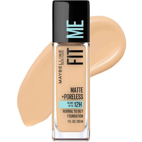 Looking for the perfect foundation fit? Maybelline New York’s Fit Me Matte + Poreless Liquid Foundation is all about fitting your skin tone and texture. Ideal for normal to oily skin types, the matte foundation’s ultra-lightweight formula features flexible micro-powders to control shine and blur pores throughout the day. With its medium coverage, the liquid foundation face makeup leaves a natural finish on the skin that is never flat or cakey. The oil-free mattifying foundation is available in 4 Garnier Micellar Water, Fit Me Matte And Poreless, Foundation With Spf, New York Fits, Oil Free Foundation, Liquid Oil, Maybelline Makeup, Too Faced Foundation, How To Apply Foundation