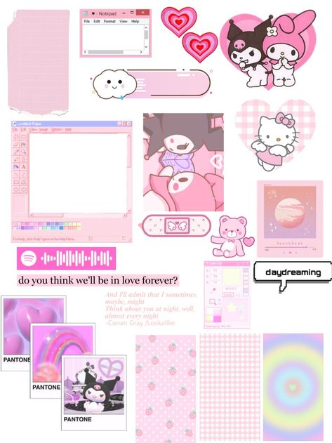 Cute Aesthetic Stickers For Journal, Journal Items Printable, Journal Prints Aesthetic, Kawaii Journaling Stickers, Aesthetic Kawaii Stickers Printable, Aesthetic Journaling Stickers, Journaling Stickers Aesthetic, Kawaii Anime Stickers Printable, Kuromi Aesthetic Stickers