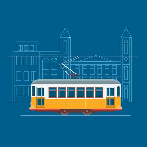 Lisbon Tram, Senior Project, Lisbon, Motion Graphics, Photo Booth, Print Making, Vector Art, Art Images, Template Design