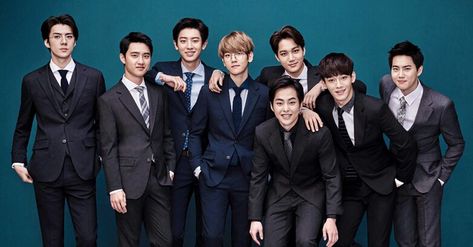 Men In Suits, Exo Group, Exo Suho, Exo Ot12, Exo Korean, Kim Jongdae, Lu Han, Kpop Exo, Exo Chanyeol