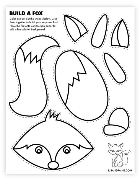 build a fox craft Fox Art Projects For Kids, Paper Fox Craft, Arts And Crafts For 5th Graders, Fox Activities For Kids, Arctic Fox Craft, Fox Crafts For Kids, Kids Printable Crafts, Fire Truck Craft, Fox Craft