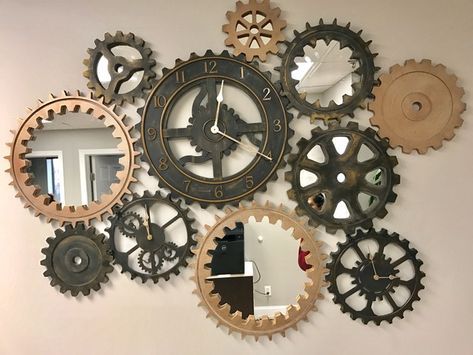 I don't know about you, but I am constantly  loving cool decoration elements but they are almost always WAY out of my budget.  For example, I ha Steampunk Bedroom, Steampunk Bathroom, Chalkboard Wall Decor, Steampunk Interior, Steampunk Home Decor, Classic Room, Steampunk Furniture, Steampunk Wall, Steampunk House